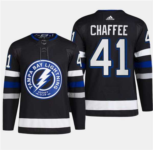 Mens Tampa Bay Lightning #41 Mitchell Chaffee Black 2024 Stadium Series Stitched Jersey Dzhi->tampa bay lightning->NHL Jersey